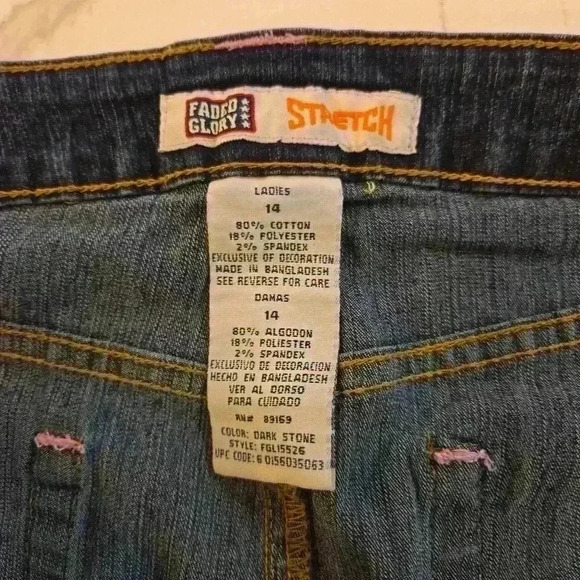 Faded Glory Womens Stretch Front Slit Jean Maxi Skirt Blue Size 14 - Picture 9 of 11